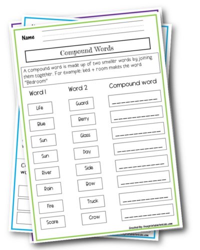 Compound Word Third Grade