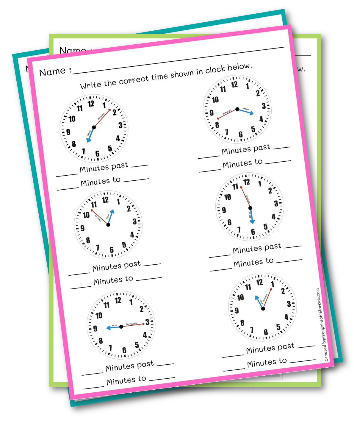 FREE educational printable worksheets for kids - Time reading Within Reading A Protractor Worksheet