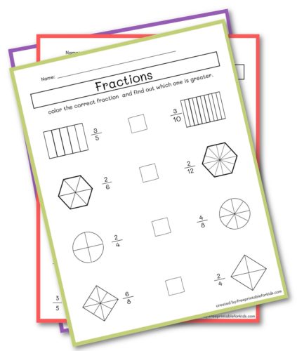 Fraction for Third Grade