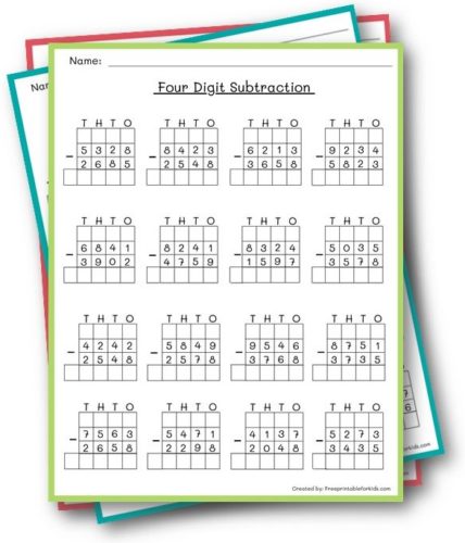 Four-Digit Subtraction